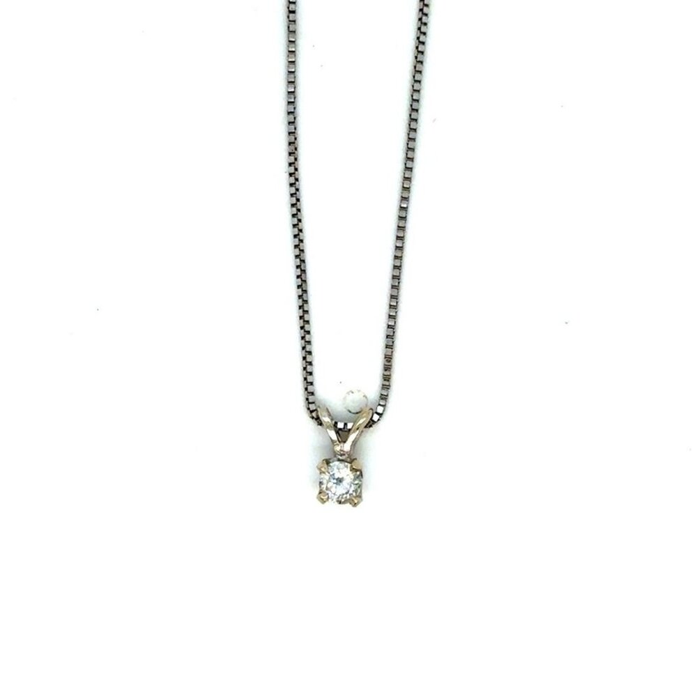 Minimalist 14K Gold‎ Diamond Necklace